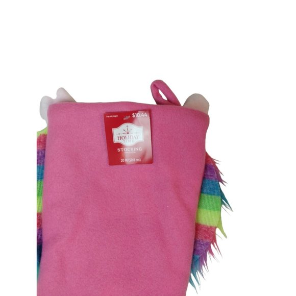 Holiday Time Plush Unicorn 20 inch Christmas Stocking (New) - Picture 5 of 5